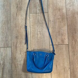 COACH - women’s blue mini bucket bag, crossbody purse